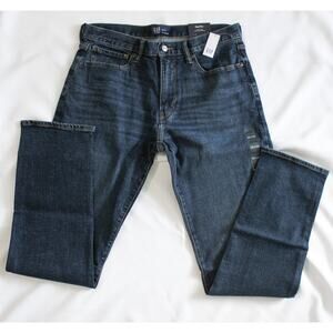 Gap GapFlex Dark Wash Straight Leg Jeans 33x34 NWT Men's/Unisex